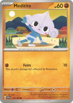 Meditite #110 - Pokemon Scarlet & Violet