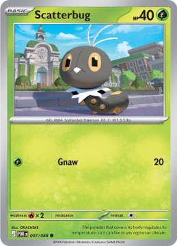 Scatterbug REVERSE HOLO #7 - Pokemon Perfect Order