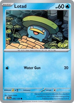 Lotad REVERSE HOLO #35 - Pokemon Journey Together