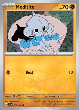 Meditite #77 - Pokemon Stellar Crown