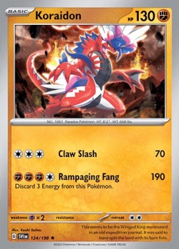 Koraidon REVERSE HOLO #124 - Pokemon Scarlet & Violet