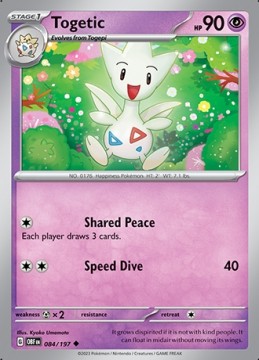 Togetic #84 - Pokemon Obsidian Flames