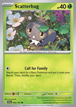 Scatterbug #5 - Pokemon Surging Sparks 