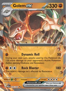 Golem EX #76 - Pokemon Scarlet & Violet 151 