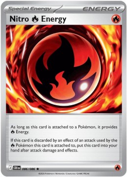 Nitro R Energy REVERSE HOLO #86 - Pokemon Chaos Rising