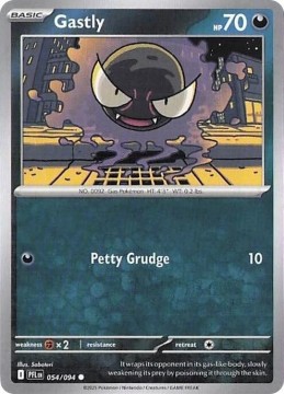 Gastly REVERSE HOLO #54 - Pokemon Phantasmal Flames