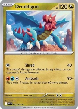 Druddigon #71 - Pokemon White Flare
