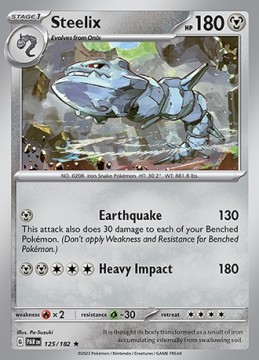 Steelix HOLO #125 Pokemon Paradox Rift 