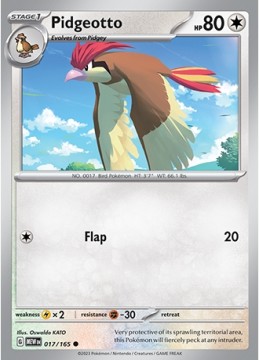 Pidgeotto #17 - Pokemon Scarlet & Violet 151
