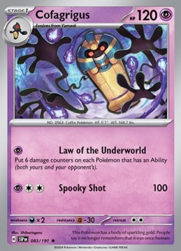 Cofagrigus HOLO #83 - Pokemon Surging Sparks