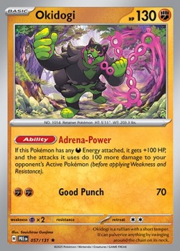 Okidogi HOLO #57 - Pokemon Prismatic Evolutions