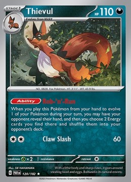 Thievul HOLO #120 - Pokemon Paradox Rift