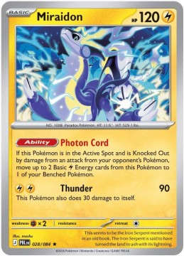 Miraidon HOLO #28 - Pokemon Pitch Black