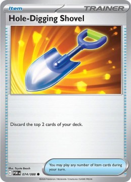 Hole-Digging Shovel REVERSE HOLO #74 - Pokemon Perfect Order 