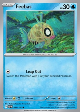 Feebas REVERSE HOLO #41 - Pokemon Surging Sparks