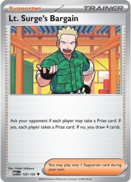 Lt. Surge's Bargain REVERSE HOLO#120 - Pokemon Mega Evolution