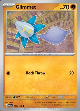 Glimmet #125 - Pokemon Paldea Evolved