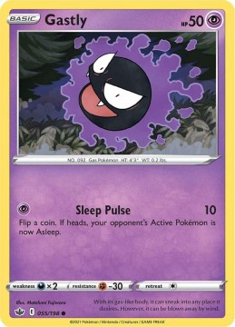 Gastly #55 - Pokemon Chilling Reign
