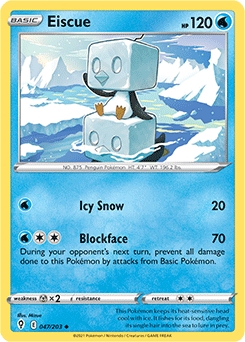 Eiscue #47 - Pokemon Evolving Skies