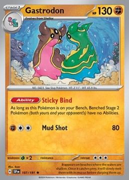 Gastrodon REVERSE HOLO #107 Pokemon Surging Sparks