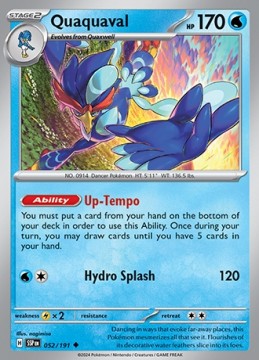 Quaquaval #52 - Pokemon Surging Sparks