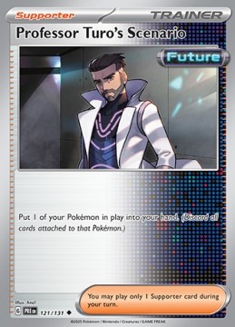 Professor Turo's Scenario REVERSE HOLO #121 - Pokemon Prismatic Evolutions