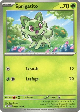 Sprigatito REVERSE HOLO #13 - Pokemon Scarlet & Violet