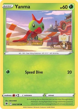 Yanma REVERSE HOLO #6 - Pokemon Astral Radiance