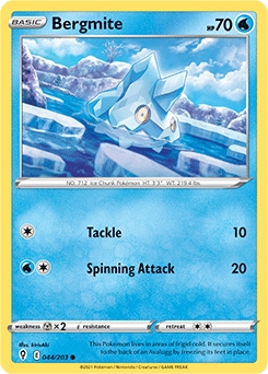 Bergmite #44 - Pokemon Evolving Skies