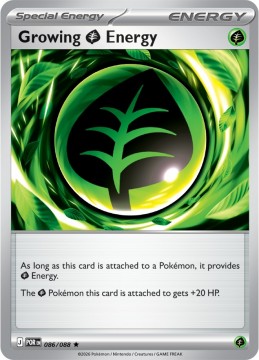 Growing Grass Energy HOLO #86 - Pokemon Perfect Order