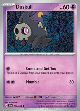 Duskull #18 - Pokemon Shrouded Fable