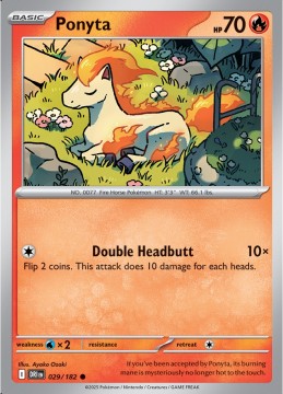 Ponyta REVERSE HOLO #29 - Pokemon Destined Rivals 