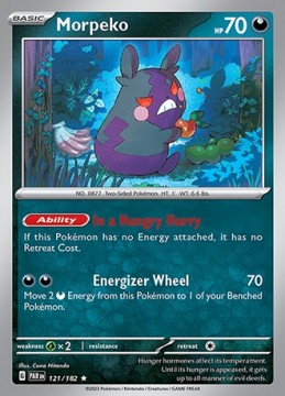 Morpeko HOLO #121 - Pokemon Paradox Rift