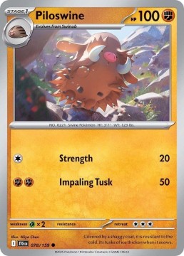 Piloswine #78 - Pokemon Journey Together