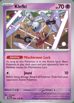 Klefki REVERSE HOLO #96 - Pokemon Scarlet & Violet