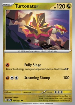 Turtonator #137 - Pokemon Surging Sparks