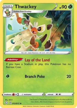 Thwackey #12 - Pokemon Shining Fates