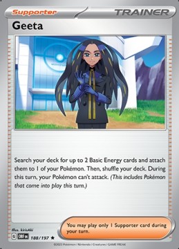 Geeta HOLO #188 - Pokemon Obsidian Flames