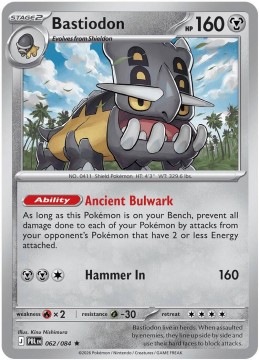 Bastiodon HOLO #62 - Pokemon Pitch Black