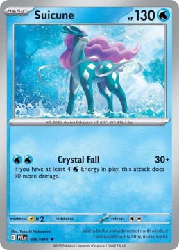 Suicune REVERSE HOLO #26 - Pokemon Phantasmal Flames