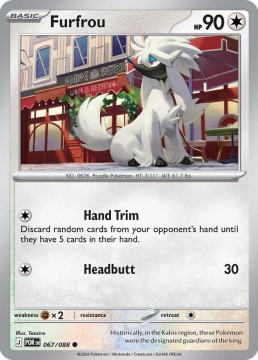 Furfrou REVERSE HOLO #67 - Pokemon Perfect Order 