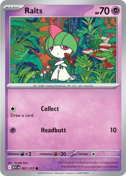 Ralts ENERGY PATTERN #87 - Pokemon Ascended Heroes