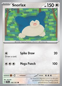 Snorlax #144 - Pokemon Surging Sparks