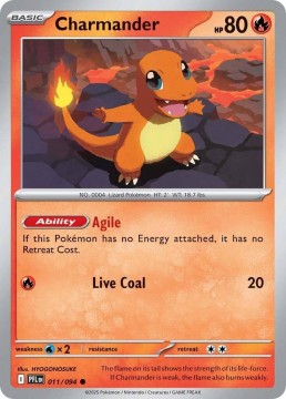 Charmander REVERSE HOLO #11 - Pokemon Phantasmal Flames