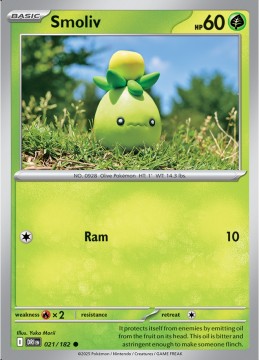 Smoliv #21 - Pokemon Destined Rivals 