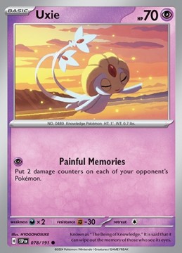 Uxie REVERSE HOLO #78 - Pokemon Surging Sparks