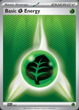 Basic Grass Energy HOLO #17 - Pokemon Scarlet & Violet Energy