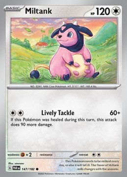 Miltank REVERSE HOLO #147 - Pokemon Paradox Rift