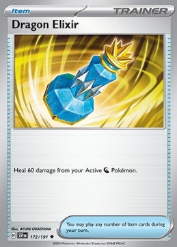 Dragon Elixir REVERSE HOLO #172 - Pokemon Surging Sparks