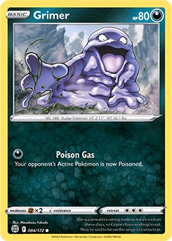 Grimer REVERSE HOLO #84 - Pokemon Brilliant Stars